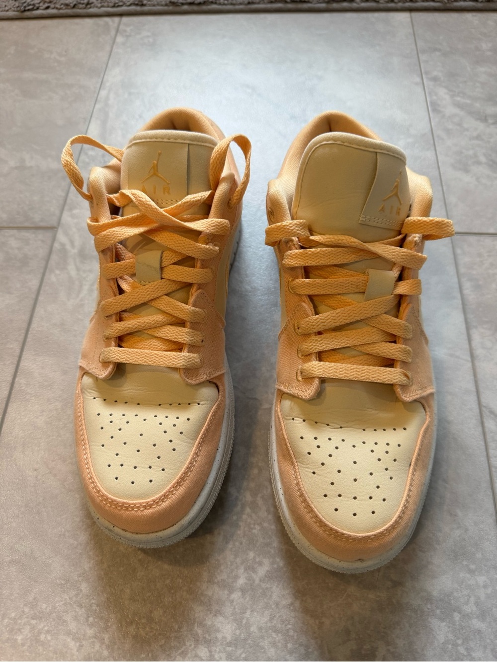 Celestial Gold- Jordan 1 Low Top Sneakers